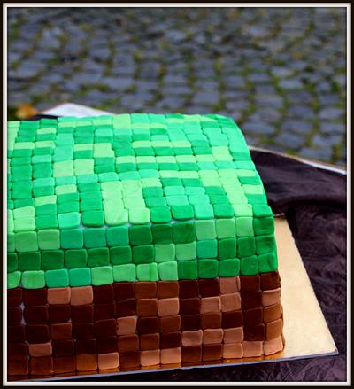 Minecraft cake - Cake by Jiřina Matějková