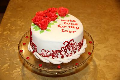 Red Velvet Lovers Cake - Cake by My_sweet_passion
