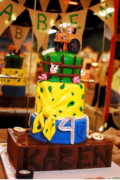 Birthday HoeDown with Cars Tractor - Cake by Jenniffer White