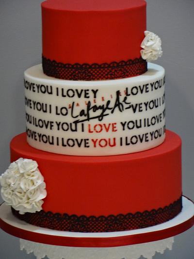 Galerie Lafayette love you - Cake by Nans Bakery 