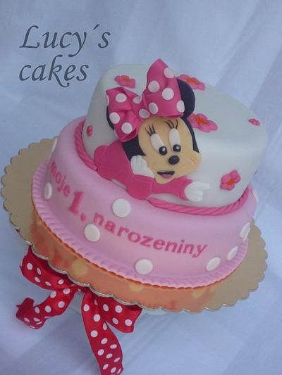 Baby Minnie - Cake by Lucyscakes