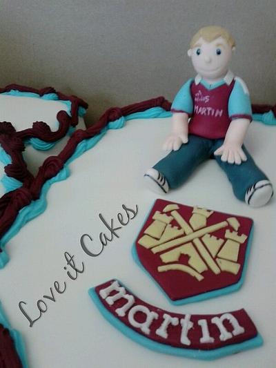 West Ham 50th - Cake by Love it cakes