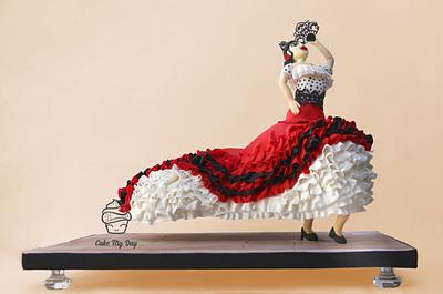 Gravity defying Flamenco dancer - Cake by Cake My Day