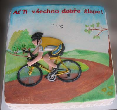Cyclist  - Cake by Alena