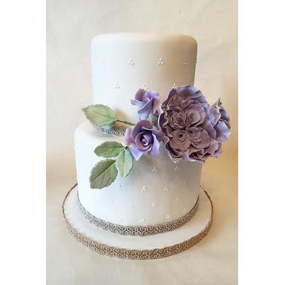 Small but sweet wedding cake! - Cake by Beth Evans