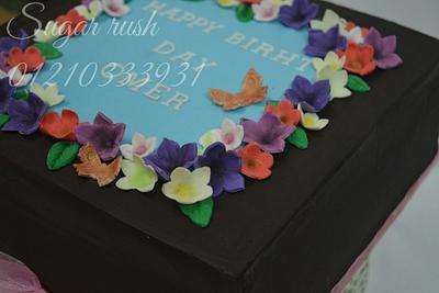 Ganache birthday cake - Cake by Sara Mohamed