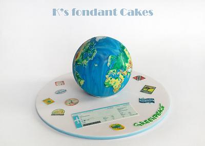Earth Cake - Cake by K's fondant Cakes