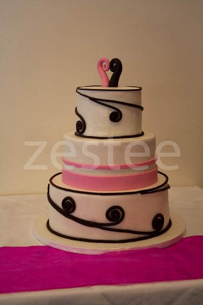 Koru Wedding Cake - Cake by Rachel
