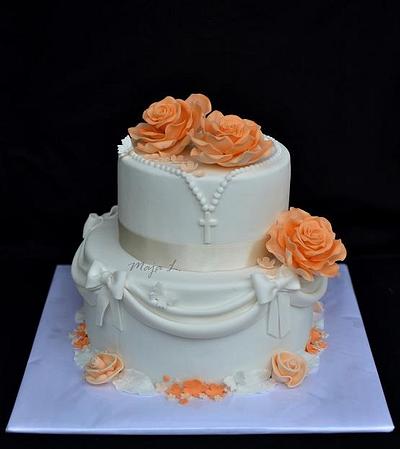 1st communion cake - Cake by majalaska