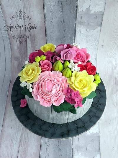 Flower explosion - Cake by Aurelia's Cake
