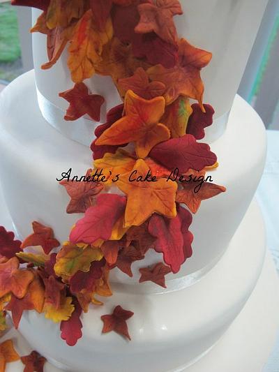 Autumn Fun Wedding Cake - Cake by AnnettesCakes