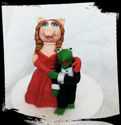 Miss piggy and kermit... - Cake by Petra