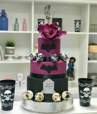 Halloween wedding cake - Cake by Alejandro Chichiraldi Pastelero