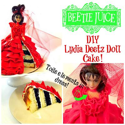 LYDIA DEETZ 'BEETLEJUICE' DOLL CAKE! - Cake by Miss Trendy Treats