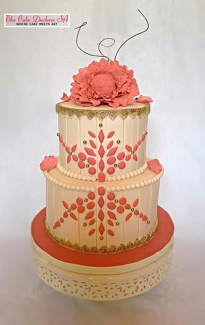 Old meets new - A contemporary style on a classic cake - Cake by Sumaiya Omar - The Cake Duchess 