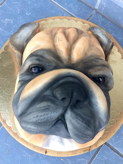  bulldog - Cake by Andrea