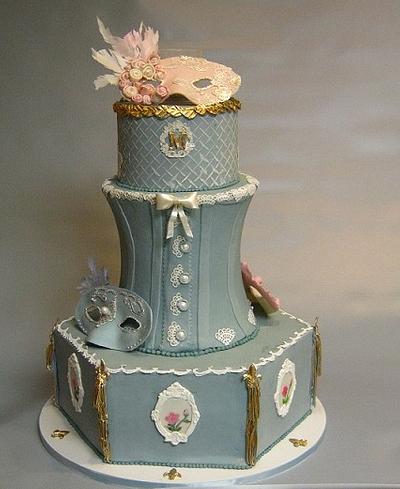 Masquerade Ball Cake - Cake by Cakeicer (Shirley)