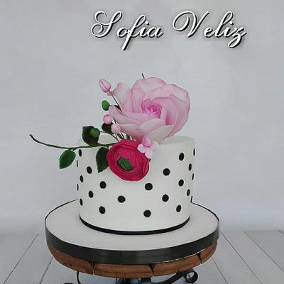 Torta flores❤  - Cake by Sofia veliz