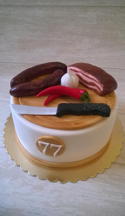 For the butcher - Cake by Novanka