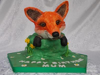 Springtime fox - Cake by Kerryscakehouse