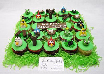 Angry Birds Cupcakes - Cake by Cynthia Jones