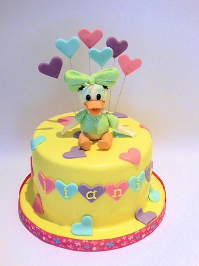 Baby Daisy Duck Cake - Cake by Sumaiya Omar - The Cake Duchess 