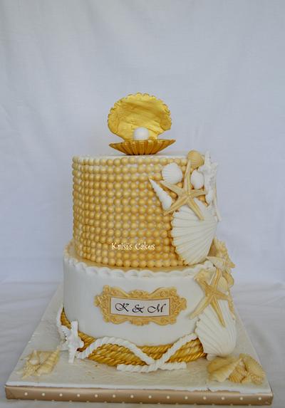 Wedding Sea cake - Cake by KRISICAKES