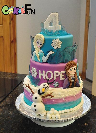 Frozen Themed Cake - Cake by Cakes For Fun