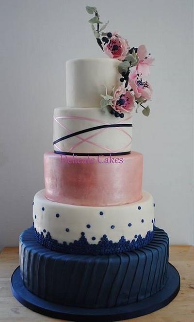 Blue and pink - Cake by liftrasa