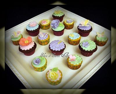 Spring Time Mini Cupcakes - Cake by Slice of Sweet Art