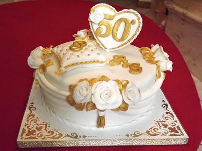 50th Anniversary - Cake by Lovely Cakes Simona