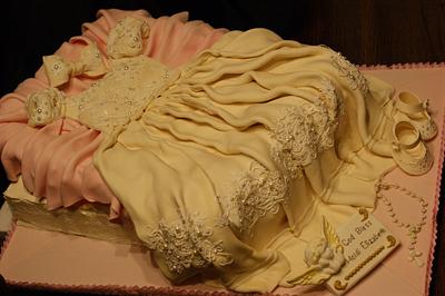 Christening Dress - Cake by Margie