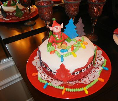 An ELF Christmas Day cake - Cake by Fun Fiesta Cakes  