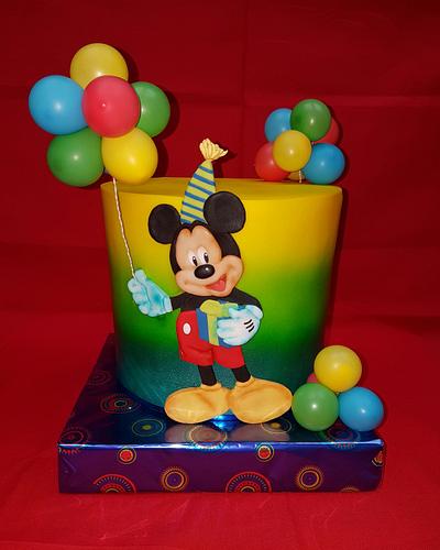 Mickey Mouse 2D baloons cake - Cake by Tirki