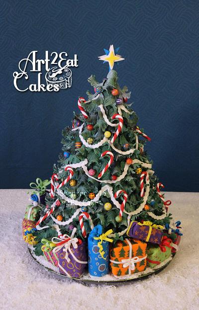3D Realistic Christmas Tree v2 - Cake by Heather -Art2Eat Cakes- Sherman