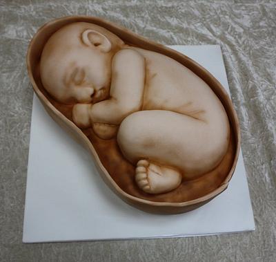 Baby in womb cake - Cake by The House of Cakes Dubai