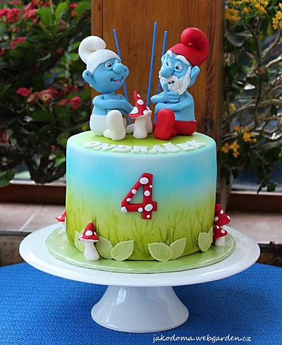 The Smurfs - Cake by Jana