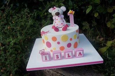 Mouse 1st Birthday Cake - Cake by Let's Eat Cake