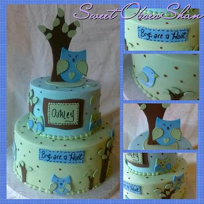 Boys are a Hoot - Cake by Sweet ObsesShan