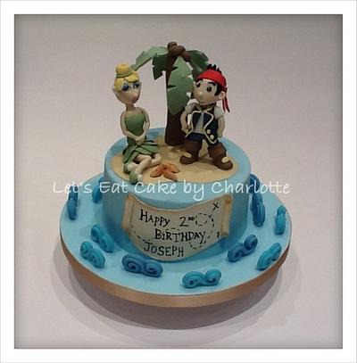 Jake and the Neverland Pirates and Tinkerbell Cake for a 2nd Birthday <3 - Cake by Let's Eat Cake