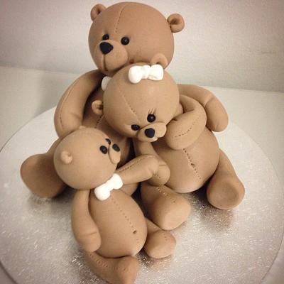 3 bears family topper - Cake by Bianca Marras