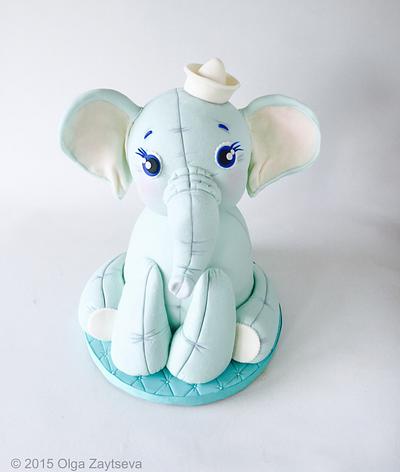 Baby Elephant cake  - Cake by Olga Zaytseva 