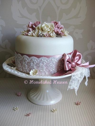 Roses and Lace - Cake by Amanda Earl Cake Design