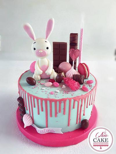 Rabbit Drip Cake - Cake by Zia Ava's Cake