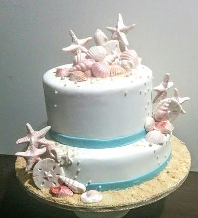 Beach wedding - Cake by Santis