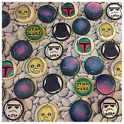 Star Wars/Galaxy Cookies - Cake by Charlotte