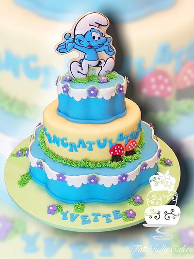 Smurfs Baby Shower - Cake by FaithfullyCakes