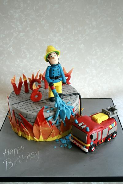 Fireman Sam - Cake by Alison Lee
