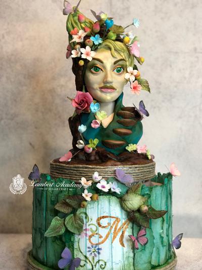 Mother Nature  - Cake by Lesi Lambert - Lambert Academy of Sugar Craft
