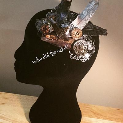 Steampunk sugar fascinator - Cake by Who did the cake (Helen Wilkinson)